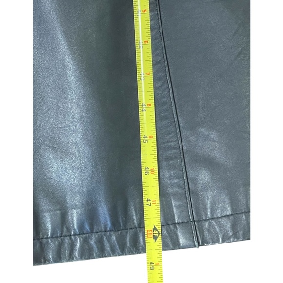 Gerard Vintage Italian Leather, Buttons/Belted Trench Coat. Black WM size 46. - Picture 9 of 10